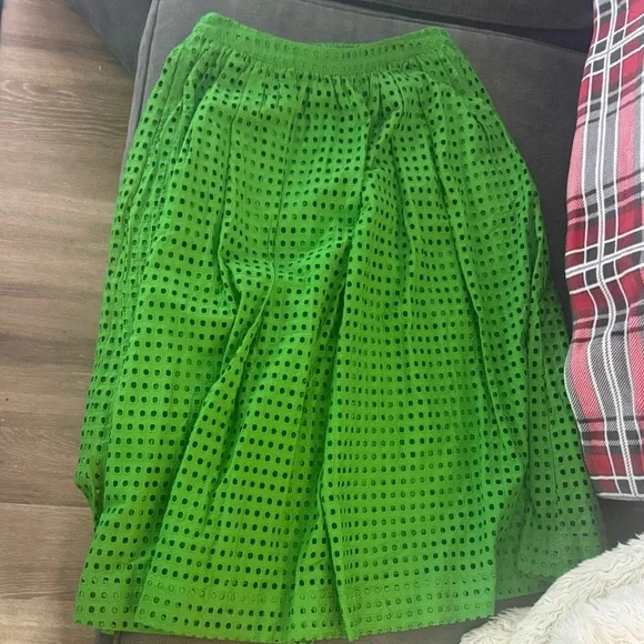 Kate Spade Bright Green A-Line Skirt - Picture 3 of 3